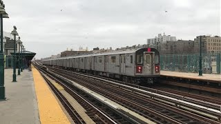 NYC Subway HD 60 FPS Kawasaki R142A amp Bombardier R142 4 Trains  161st Street  Yankee Stadium [upl. by Kordula179]