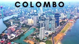 Drone View of Colombo City Sri Lanka  Downtwon Colombo Video [upl. by Bridgette936]