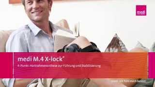 medi M4 Xlock® 4PunktHartrahmenKnieorthese anlegen Anleitung für medizinisches Fachpersonal [upl. by Irrak]