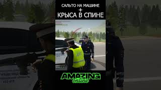 САЛЬТО НА МАШИНЕ  КРЫСА В СПИНЕ amazingrp gtarp telles gta amazing crmp gtacrmp police [upl. by Aldred]