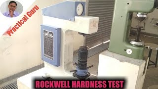 ROCKWELL HARDNESS TEST  HOW TO PERFORM ROCKWELL HARDNESS TEST  ROCKWELL HARDNESS MACHINE [upl. by Trudnak]