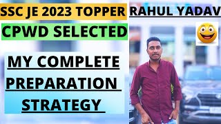 CPWD SELECTED SSC JE 2023  SSC JE 2023 TOPPER INTERVIEW  SSC JE TOPPERS EXAM PREPARATION STRATEGY [upl. by Alvy]