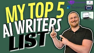 My Top 5 AI Writing Software List [upl. by Nylasej]