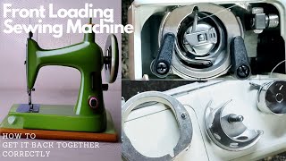 How To Put it Back Together Front Loading Sewing Machine Bobbin Hook [upl. by Silber464]