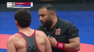 Ф Чамизо  Ч Валиев 74kg 14 Final 2024 World Qualifiers Istanbul 2024 [upl. by Ila]