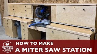 How to Make a Miter Saw Station [upl. by Ariela632]