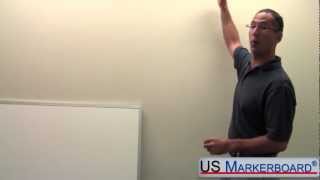 How to Install a Whiteboard  US Markerboard [upl. by Hildick]