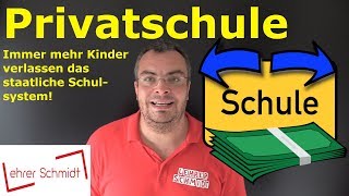 Privatschulen  Immer mehr Kinder verlassen das staatliche Schulsystem  Lehrerschmidt [upl. by Revned]