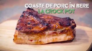 Reteta  Coaste de porc in bere la CROCK POT  Bucataras TV [upl. by Ellehctim]