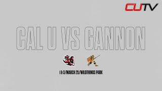 CAL U VS GANNON BASEBALL 32522GAME 1 [upl. by Alesiram]