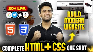 HTML amp CSS Full Course Beginners to Pro 2024  3 Mini Projects Included 🔥 Web Development Course [upl. by Essinger]