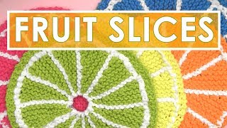 How to Knit FRUIT CITRUS SLICE Dishcloths  Summer Knit Series [upl. by Trilbi501]