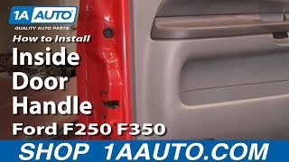 How to Replace Interior Door Handles 19915 Ford F250 Super Duty [upl. by Macpherson]