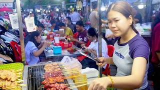 Mouthwatering Cambodian Beef Skewers – A MustTry Street Food [upl. by Hareenum]