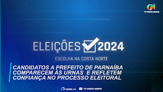 Candidatos a Prefeito de Parnaíba comparecem às urnas e refletem confiança no processo eleitoral [upl. by Eimyaj]