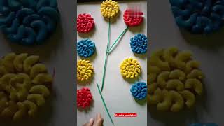 मैक्रोनी कीएक्टिविटी🌹🌹🌹🌹 macaroni art🌺🌺🌺🌺 [upl. by Tiena]