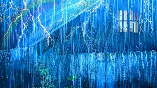 Best Rain Sounds for Sleeping｜Sound of Heavy Rainstorm amp Torrential Thunder At Night [upl. by Nyleimaj232]