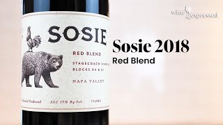 Sosie 2018 Red Blend Stagecoach Vineyard Bennett Valley  Wine Expressed [upl. by Aniahs537]