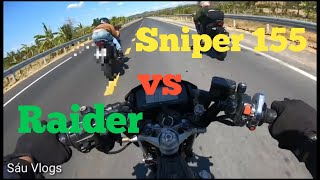 Sniper 155 vs Raider 150 Eros Smith [upl. by Cobb469]