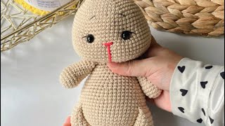 Crochet tutorial shaping an amigurumi face [upl. by Anwahsal]