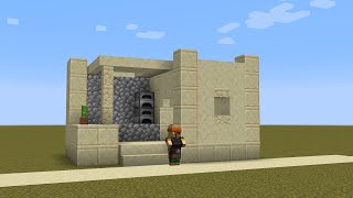 How to build a Minecraft Village Weaponsmith  Blacksmith 114 desert [upl. by Farmelo758]