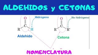 Diferencias entre ALDEHÍDOS y CETONAS  Grupo Funcional y Nomenclatura [upl. by Jonis684]