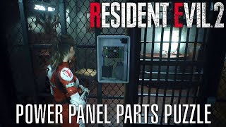 Resident Evil 2 Remake  Power Panel Parts Puzzle [upl. by Moria]