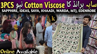 SAYA COTTON VISCOSE PRINTED 3PCS 🔥  MEGA SALE AT ALL BRANCHES OF KARACHI BRANDED COLLECTION [upl. by Gregory174]