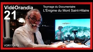 VOR170513 Tournage du Documentaire LÉnigme du Mont SaintHilaire [upl. by Anahahs]