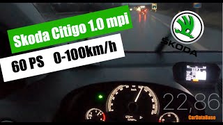 Skoda Citigo 10 mpi 60PS 0100kmh GPS [upl. by Colb]