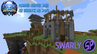 Minecraft Community Realm  JOIN SKYMATA  SkyHold day 5 [upl. by Ahpla762]