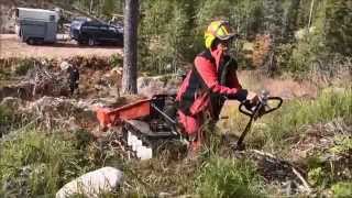 Terrängkörning med Nya JärnHästen Flex och en Älgtrac på skogsdag med GLOMMEN skog i Trysil [upl. by Anerahs]