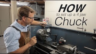 How to use a 4 jaw chuck [upl. by Paula]