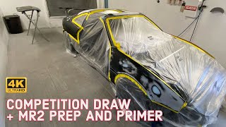 Step By Step MR2 Repaint  Bodywork panel prep and primer stage [upl. by Schacker]