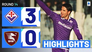 FIORENTINASALERNITANA 30  HIGHLIGHTS  Sottil seals win with a beauty  Serie A 202324 [upl. by Dry322]