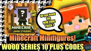 Minecraft Mini Figures Series 10 CODES  NEW CODE TRICK Full Collection plus CODES [upl. by Currey]