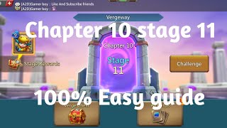 Lords mobile Vergeway chapter 10 Stage 11Chapter 10 stage 11 easiest guide [upl. by Willis]