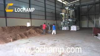 2th Palm Kernel Meal Pellet Line in Malaysiareveive raw material [upl. by Ruthie990]