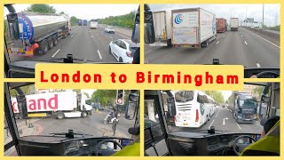 London to Birmingham by bus 4K [upl. by Elysee671]