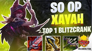 Xayah Is OP Ft Top 1 Blitzcrank  Wild Rift HellsDevil Plus Gameplay [upl. by Lauzon996]