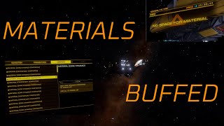 Elite Dangerous MASSIVE Materials Improvement Type8 Update [upl. by Eilyab]