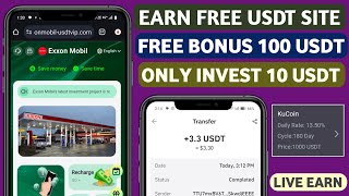 Exxon Mall  New Usdt Earning Site  Usdt Money Making Website  Free Usdt Mining  Usdt Earning [upl. by Nivra247]