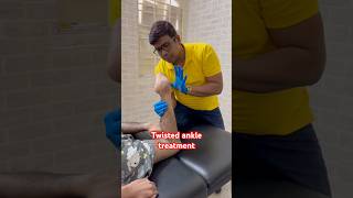 Twisted ankle treatment drrajneeshkant worldfamouschiropractor [upl. by Fedirko]