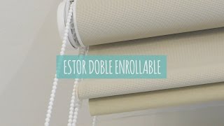 Estor enrollable doble screen amp black out Tutorial de instalación [upl. by Herries]