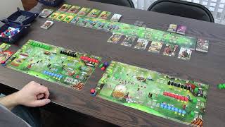 Paladins of the West Kingdom Solo Play Session Kickstarter Preview [upl. by Phare]