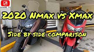 2020 New Nmax vs Xmax Side by Side Comparison sharetvph [upl. by Adnovahs]