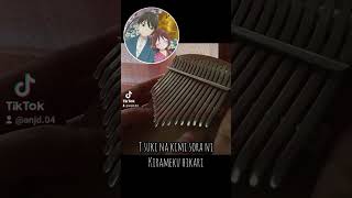 Hoshi no Yo Yuzu  Taishou Otome Otogibanashi shorts anime music song kalimba cover [upl. by Suriaj]