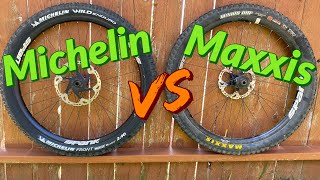 MICHELIN WILD ENDURO vs MAXXIS  MTB Tire Test Ride amp Comparison [upl. by Eilrahc]