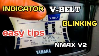 VBELT blinking problem nmax v2 [upl. by Anahsal335]