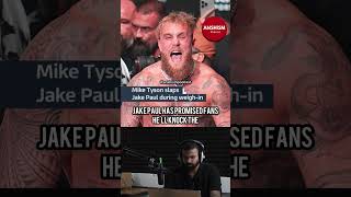 Mike Tyson Slaps Jake Paul at WeighIn 🤯 boxing ppv netflix [upl. by Kyle]